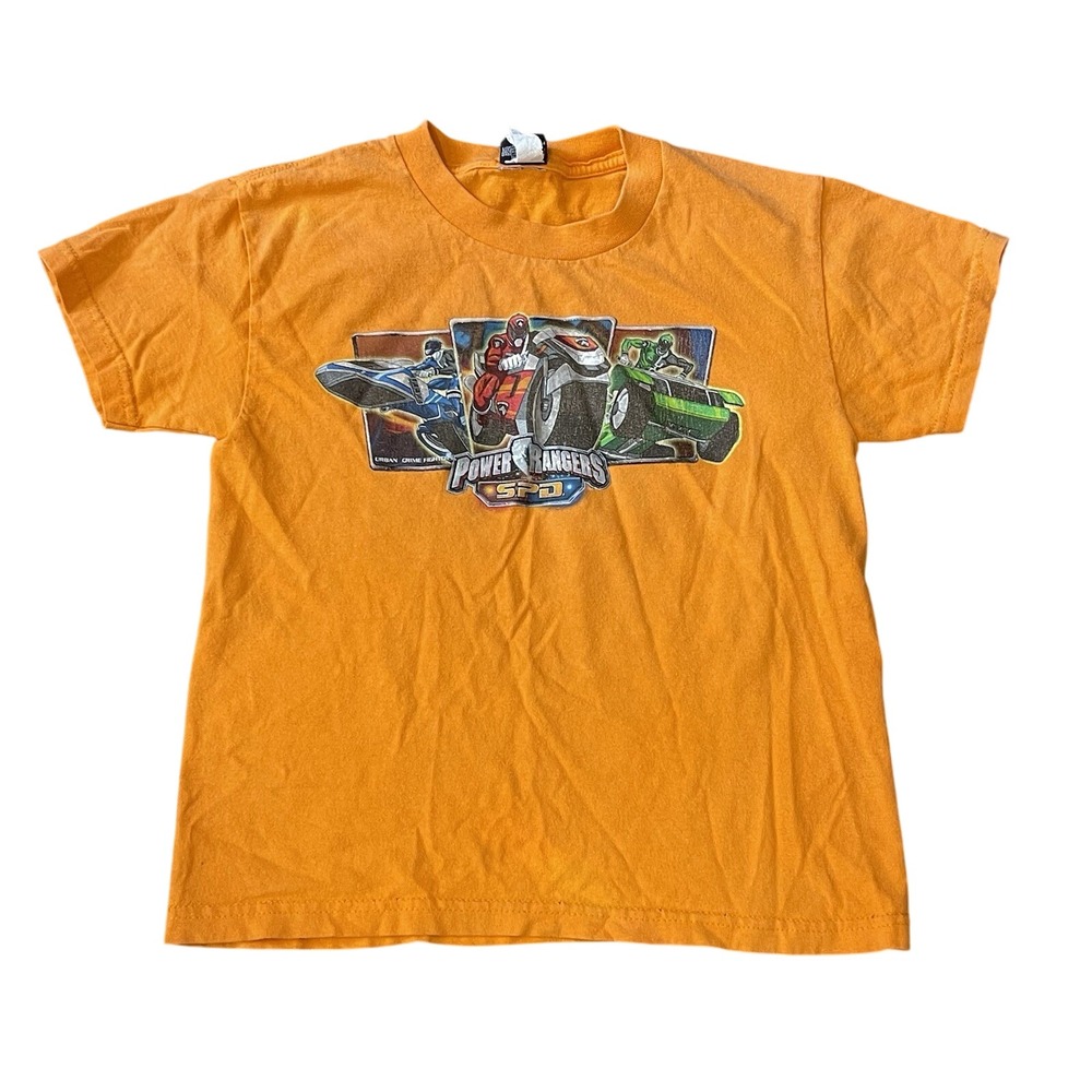 Vintage Mighty Morphin Power Rangers‎ SPD 2004 Orange T Shirt Youth XS